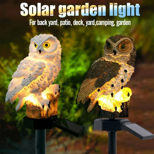 Solar Glow Owl Lamp