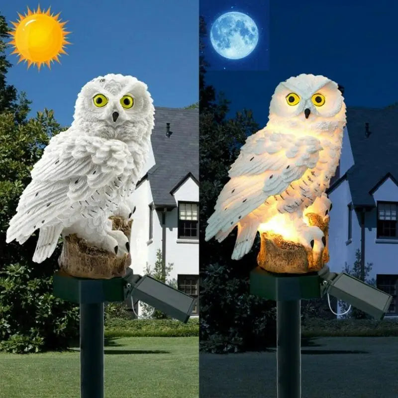 Solar Glow Owl Lamp